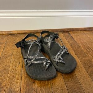 Chaco Black and Gray Women's Sandals
